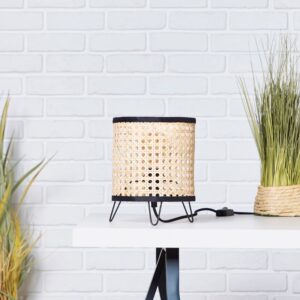 Настолна лампа Brilliant Wiley, 60W, E27, ратан - Снимка 2
