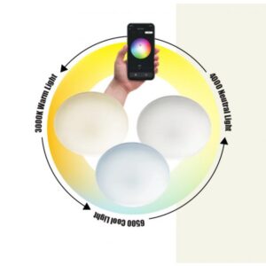 Плафон LED Smarter TORTILLA 24W IP65 регулируем TUYA - Image 3