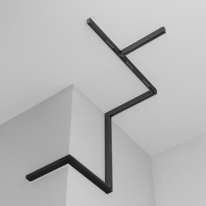 Електропроводима права връзка за магнитна шина ACA LIGHTING MSCB Magnetic straight electrical connector Black - Image 3