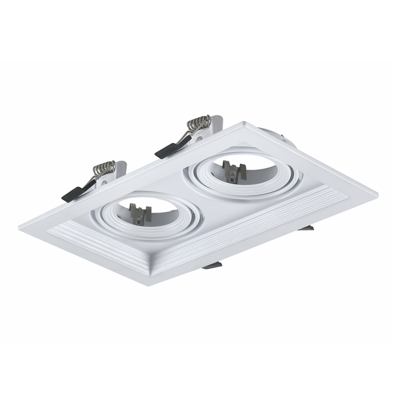 xmgu2w Луна за вграждане ACA LIGHTING XMGU2W 2x10W GU5.3/GU10 бяла - Image 1