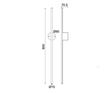Аплик LED ACA Lighting 15W 3000K IP20 - Снимка 2
