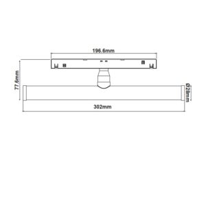 Осветително тяло 6W 4000K магнитна шина ACA Lighting CODY640B - Image 3