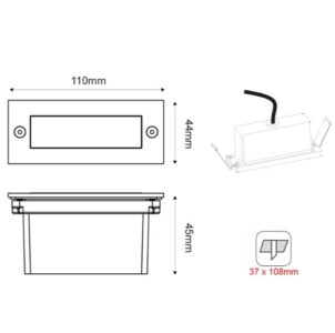 Луна за стена LED 2W 6000K ACA LIGHTING PAS260WP бяла - Image 2