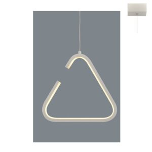 Пендел LED 7W ACA LIGHTING EUCLID2, топла светлина, бял - Снимка 2