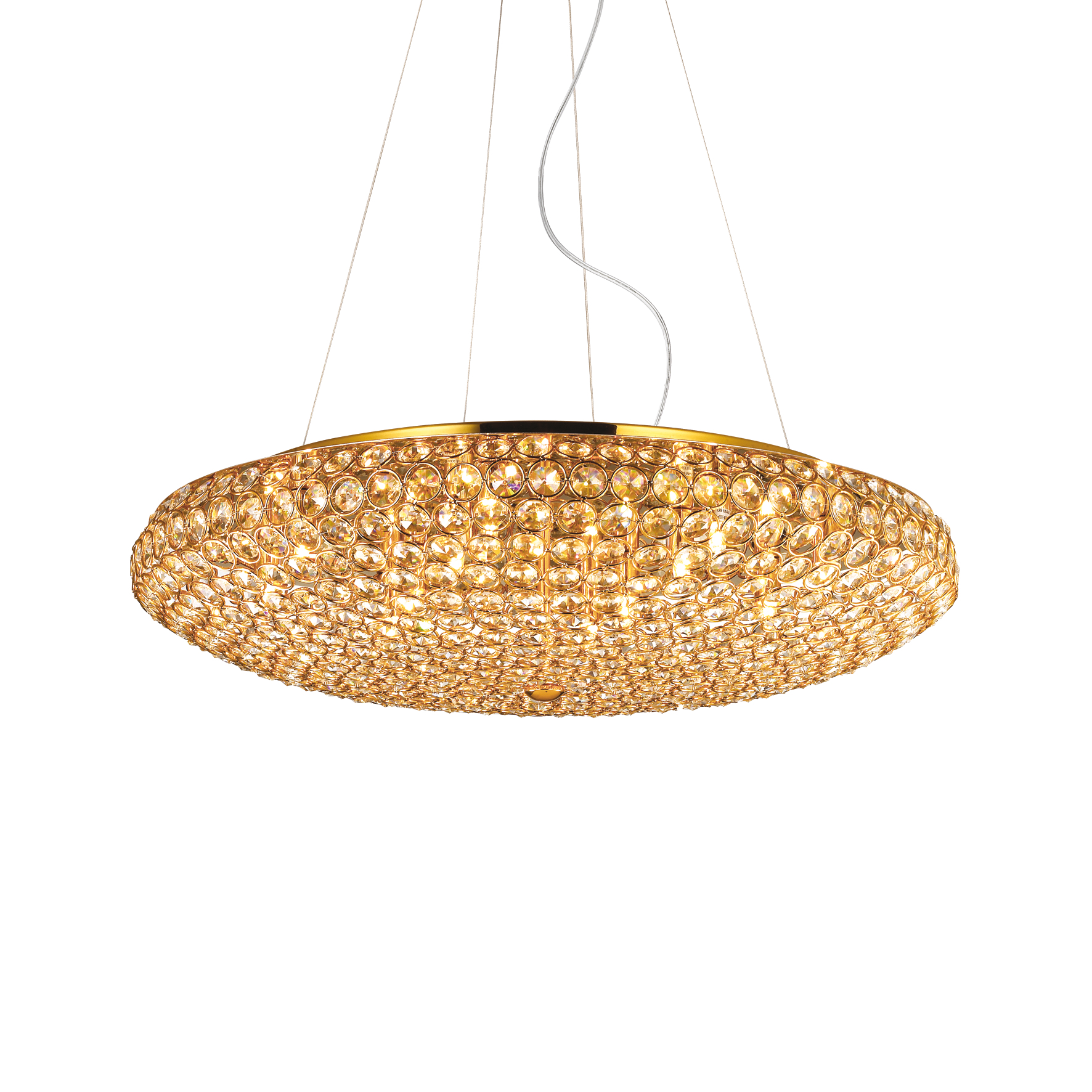 088020_web001_king_sp12_oro Пендел KING SP12 ORO, 12x40W, G9, златист, кристал - Image 1