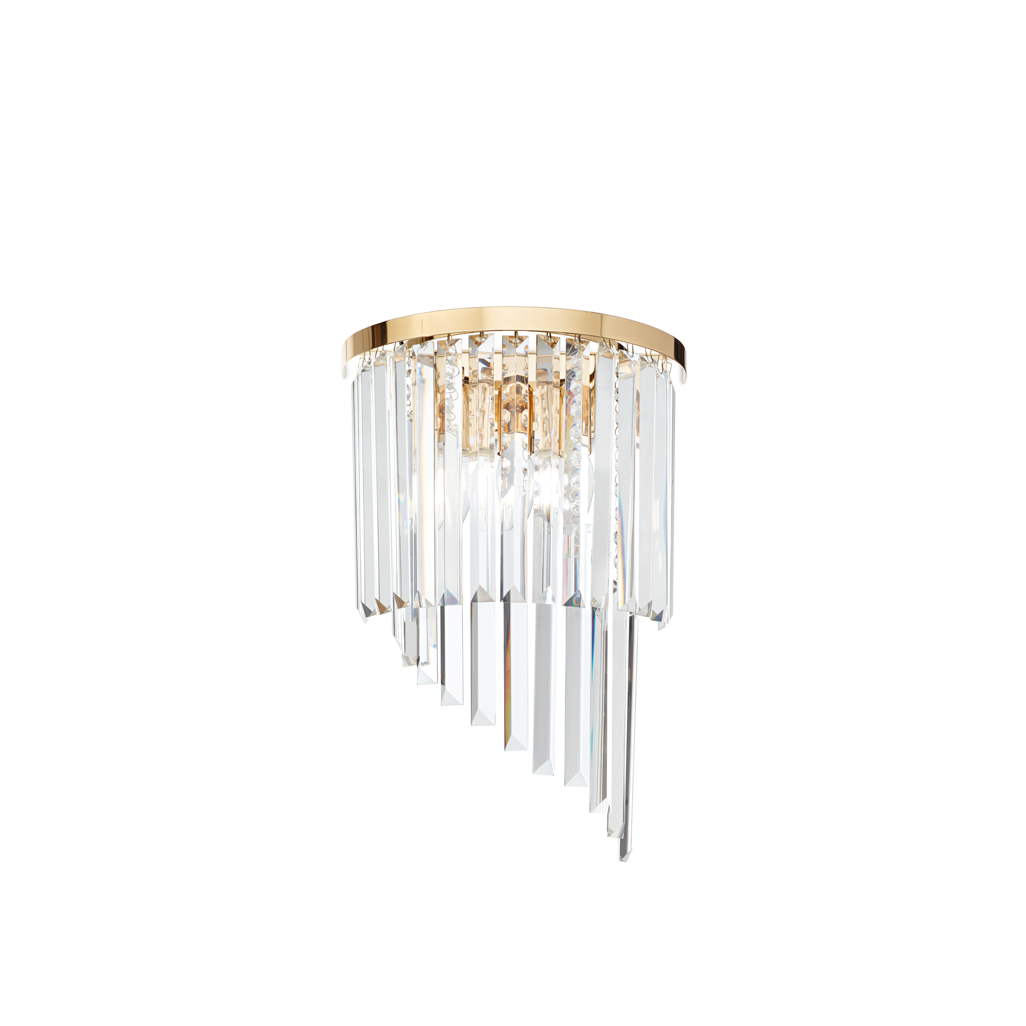 213491_web001_carlton_ap3_oro Аплик Carlton AP3 ORO, 3x40W, E14, златист метал-кристал - Image 1