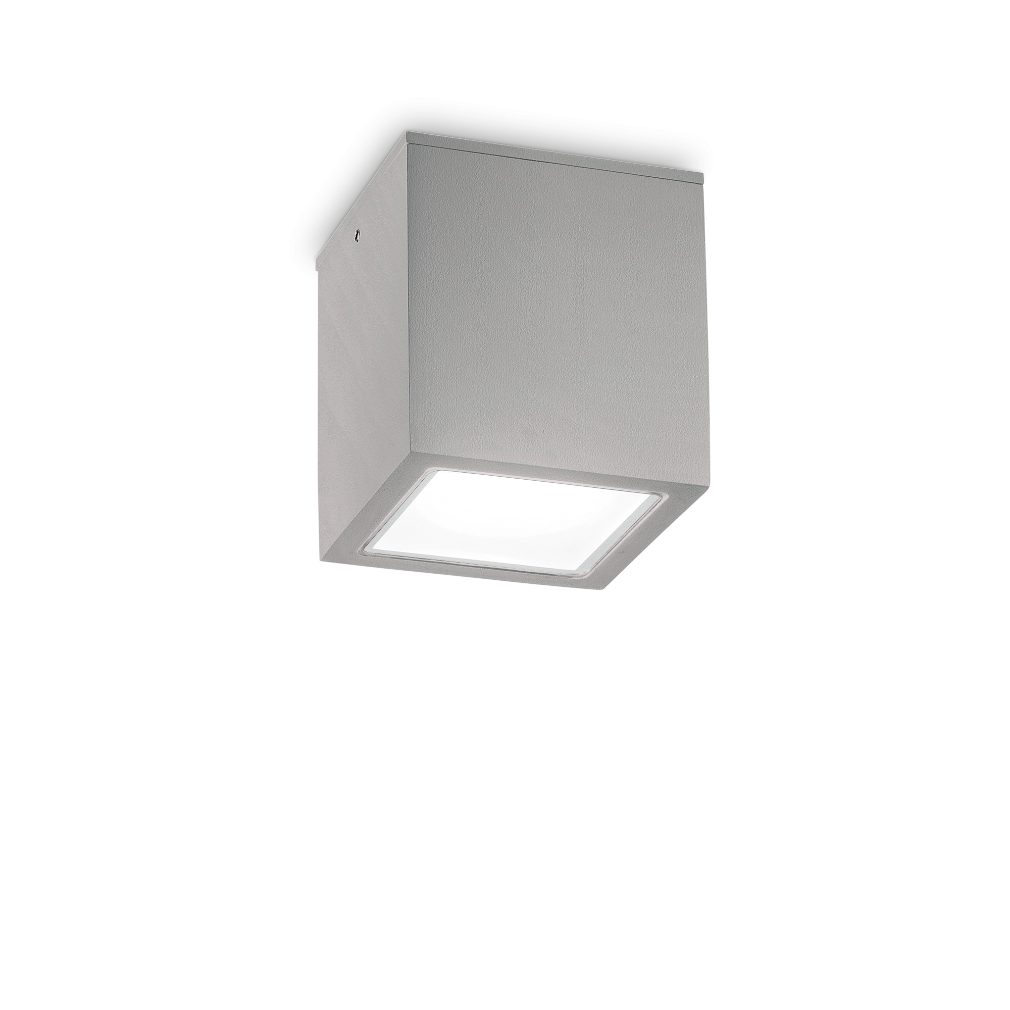 326887_web001_techo_pl1_big_grigio Плафон TECHO PL1 SQUARE D15 GU10 20W IP54 сив - Image 1