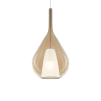 Пендел KALIQUE SP1-3 D28 E27 42W амбра - Снимка 1