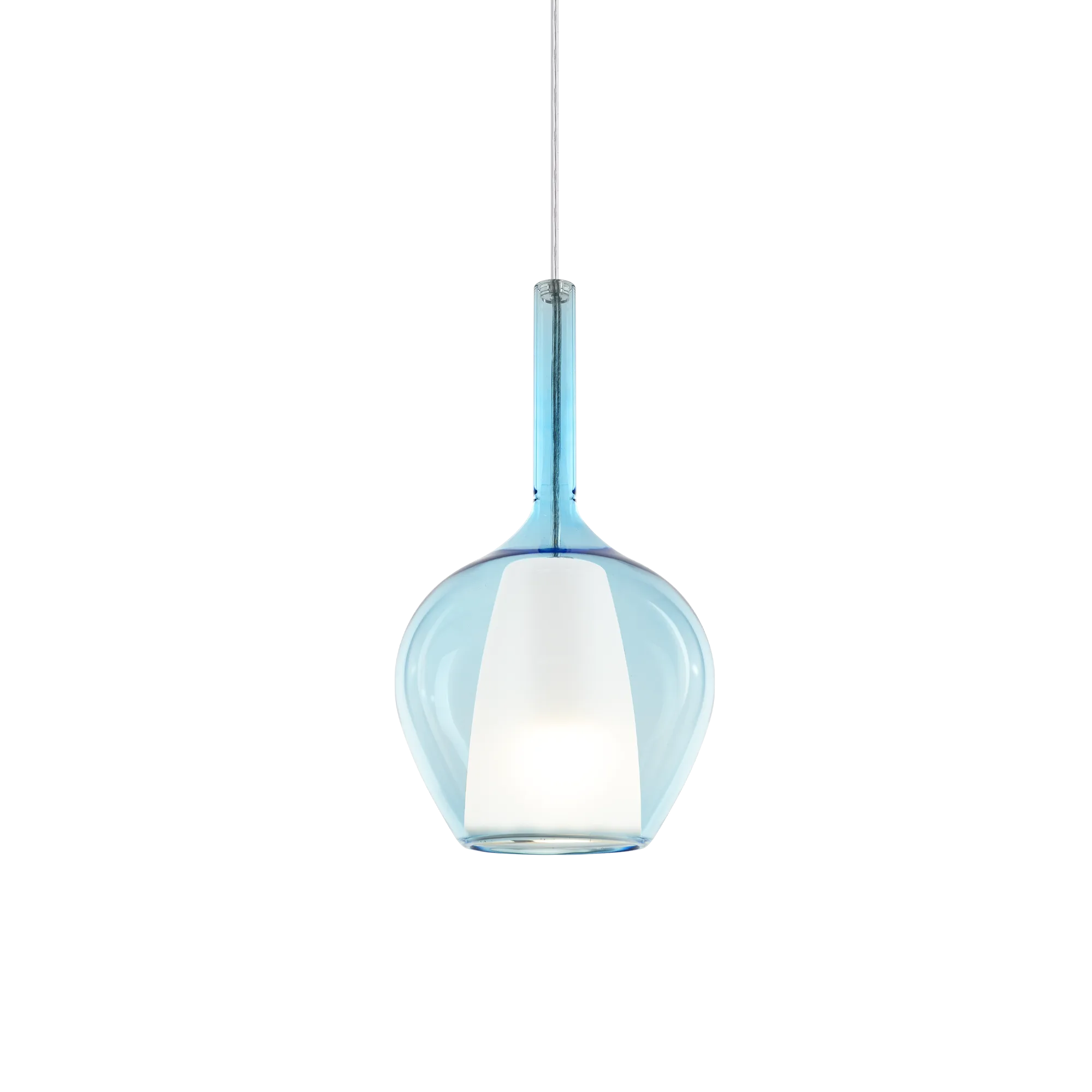 359960_WEB001_KALIQUE-1_SP1_D18_AZZURRO Пендел KALIQUE SP1-1 D18, 1x42W, E27, хром - Image 1