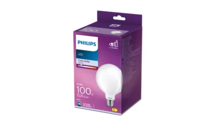 LED крушка G120 E27 – Philips, 1521 lm, 4000 K (неутрално бяло), екв. 100 W, ъгъл 300°, 220–240 V, бяло стъкло - Image 2
