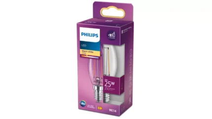 LED крушка B35 E14 – Philips, 250 lm, 2700 K (топло бяло), екв. 25 W, ъгъл 300°, 220–240 V, прозрачно стъкло - Image 2