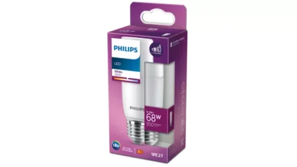 LED крушка T38 E27 – Philips, 3000 K, екв. 68 W, ъгъл 200°, 220–240 V, бяла пластмаса - Image 2