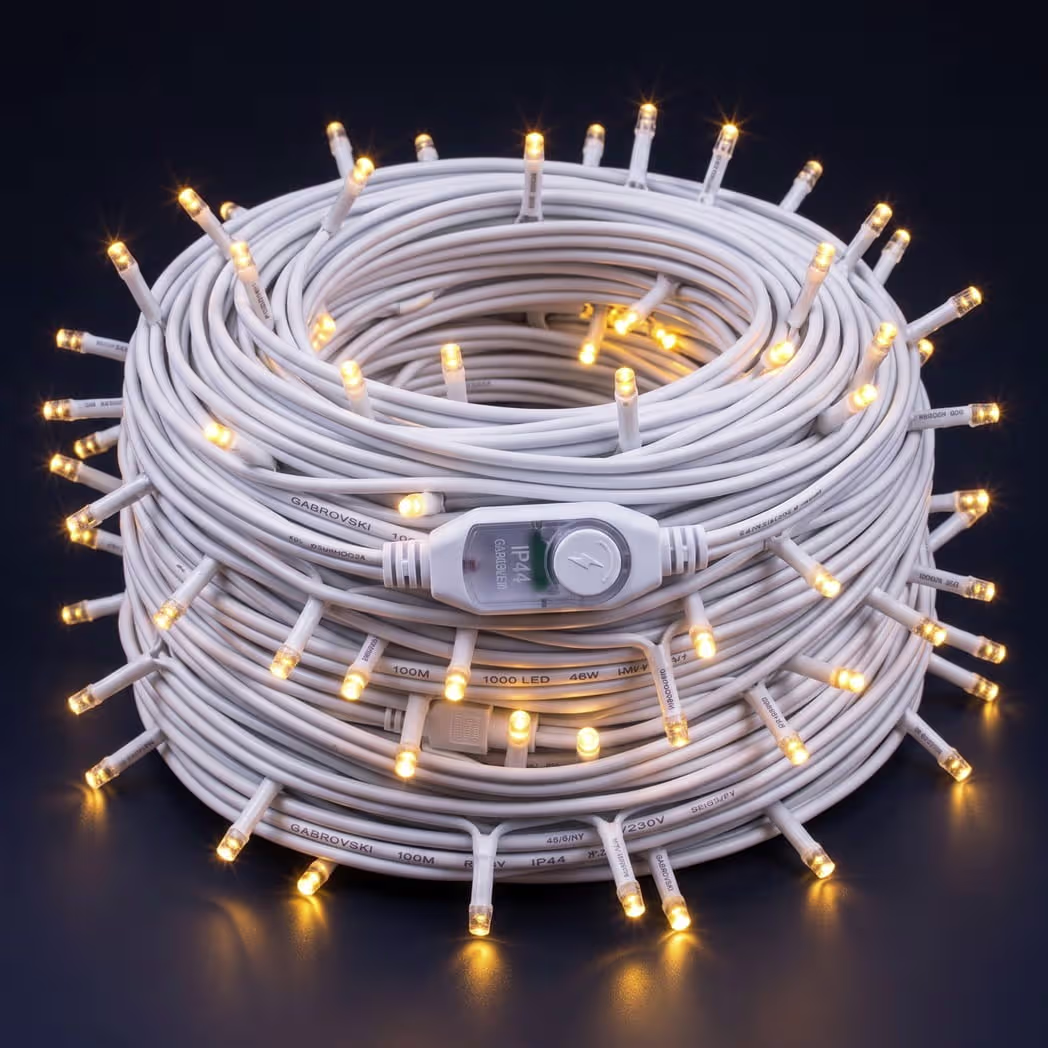 koledni-lampichki-100-metra Коледни лампички 100 метра 1000 LED, Топло бял, - Image 1